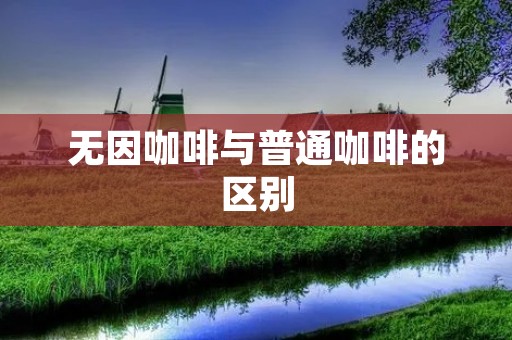无因咖啡与普通咖啡的区别