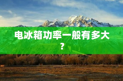 电冰箱功率一般有多大？