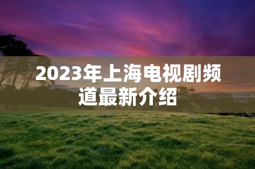2023年上海电视剧频道最新介绍