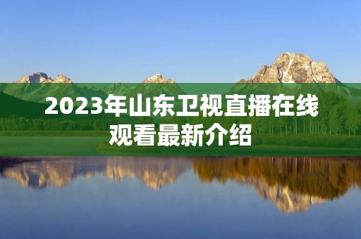 2023年山东卫视直播在线观看最新介绍 2023年山东卫视直播在线观看最新介绍