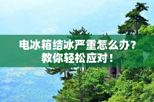 电冰箱结冰严重怎么办?教你轻松应对! 电冰箱结冰严重怎么办?教你轻松应对!
