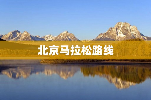 北京马拉松路线：从起点到终点的全程探秘