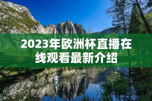 2023年欧洲杯直播在线观看最新介绍