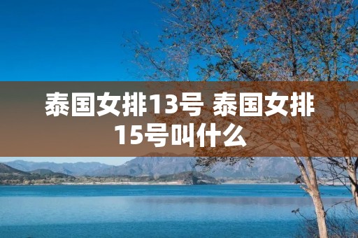 泰国女排13号 泰国女排15号叫什么 泰国女排13号 泰国女排15号叫什么