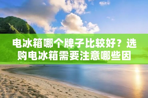 电冰箱哪个牌子比较好？选购电冰箱需要注意哪些因素？