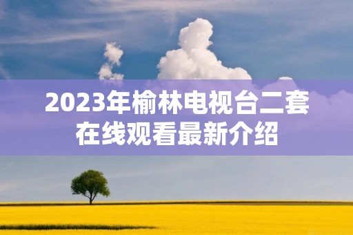 2023年榆林电视台二套在线观看最新介绍