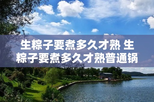 生粽子要煮多久才熟 生粽子要煮多久才熟普通锅