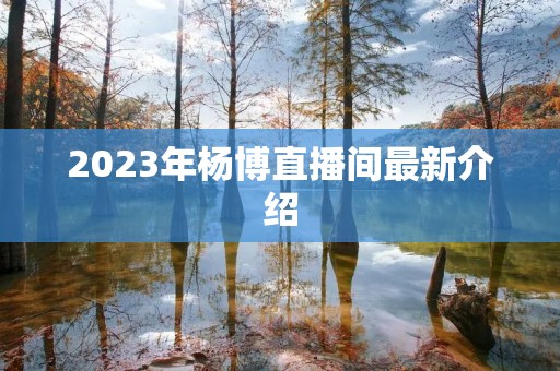2023年杨博直播间最新介绍