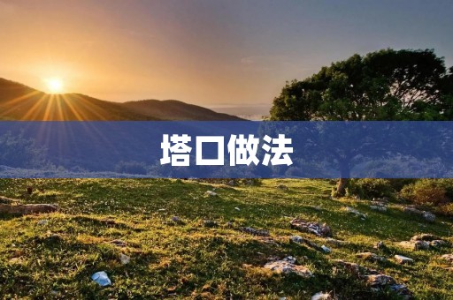 塔口做法:传统美食的独特味道 塔口做法:传统美食的独特味道