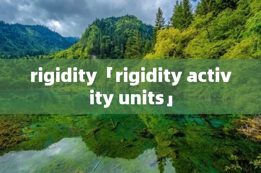 rigidity「rigidity activity units」