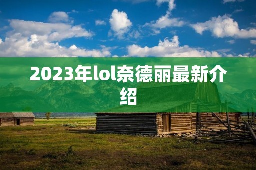 2023年lol奈德丽最新介绍