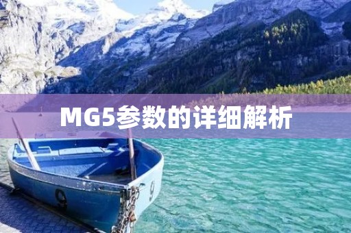 MG5参数的详细解析