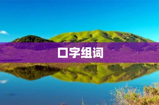 口字组词：打口水战，嘴巴功夫，口才练习，口吐芬芳，唇枪舌剑