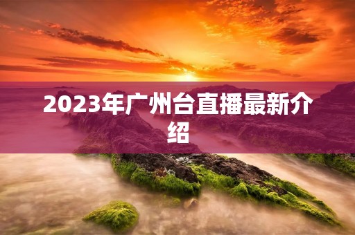 2023年广州台直播最新介绍