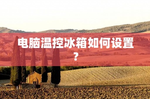 电脑温控冰箱如何设置? 电脑温控冰箱如何设置?