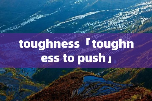 toughness「toughness to push」 toughness「toughness to push」