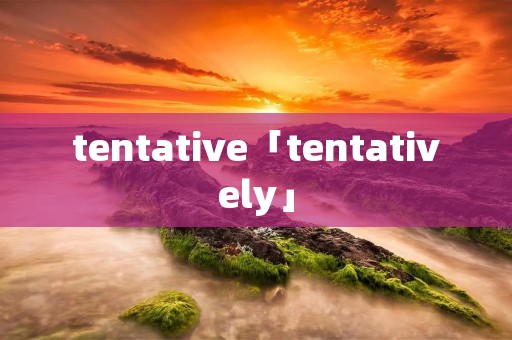 tentative「tentatively」