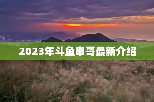 2023年斗鱼串哥最新介绍