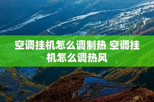空调挂机怎么调制热 空调挂机怎么调热风