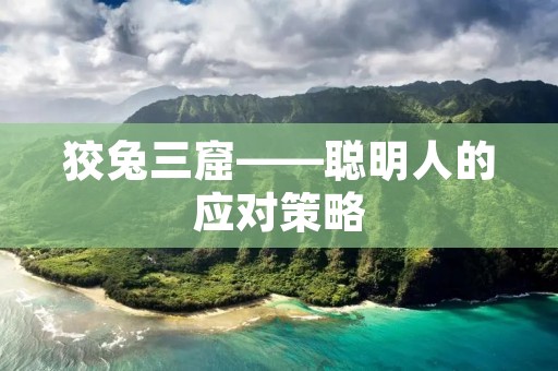 狡兔三窟——聪明人的应对策略
