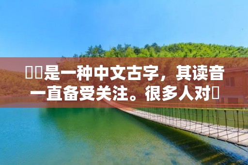 龘飝是一种中文古字,其读音一直备受关注。很多人对龘飝的读音存在疑惑,因此本文将详细探讨龘飝的读音问题。