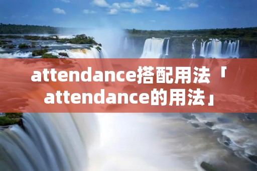 attendance搭配用法「attendance的用法」