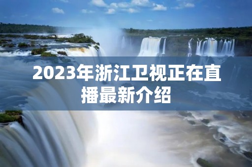 2023年浙江卫视正在直播最新介绍