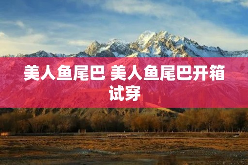 美人鱼尾巴 美人鱼尾巴开箱试穿