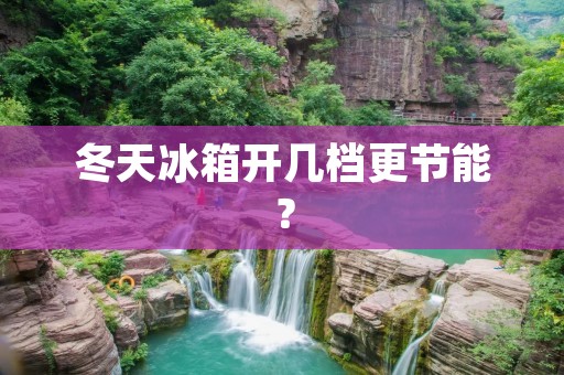 冬天冰箱开几档更节能? 冬天冰箱开几档更节能?