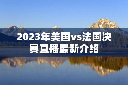 2023年美国vs法国决赛直播最新介绍