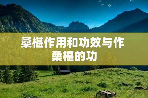桑椹作用和功效与作 桑椹的功