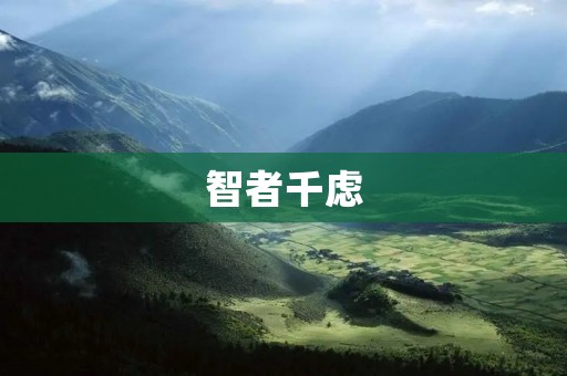 智者千虑：如何成为一个有远见的人