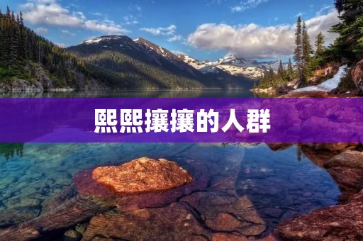 熙熙攘攘的人群：城市中的繁华与喧嚣