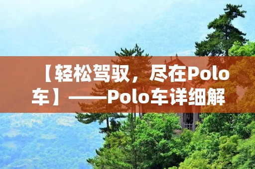 【轻松驾驭,尽在Polo车】——Polo车详细解析 【轻松驾驭,尽在Polo车】——Polo车详细解析