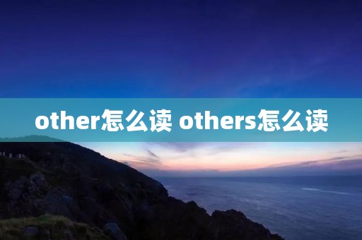 other怎么读 others怎么读