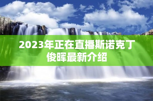 2023年正在直播斯诺克丁俊晖最新介绍