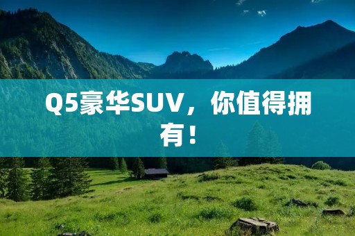 Q5豪华SUV,你值得拥有! Q5豪华SUV,你值得拥有!