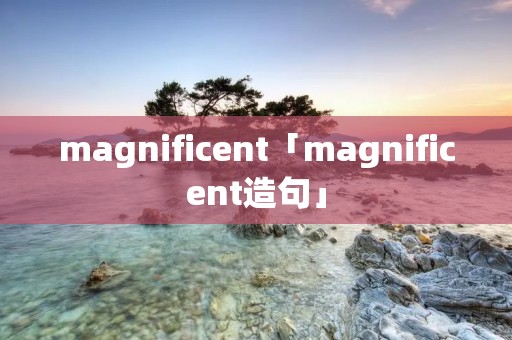 magnificent「magnificent造句」