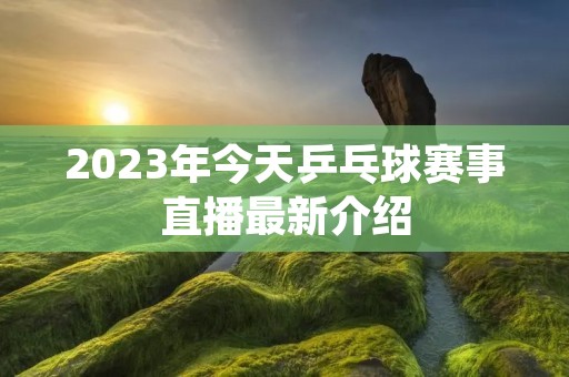 2023年今天乒乓球赛事直播最新介绍 2023年今天乒乓球赛事直播最新介绍