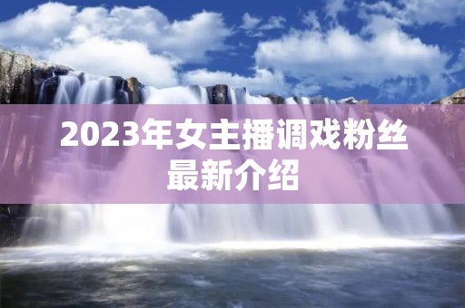 2023年女主播调戏粉丝最新介绍
