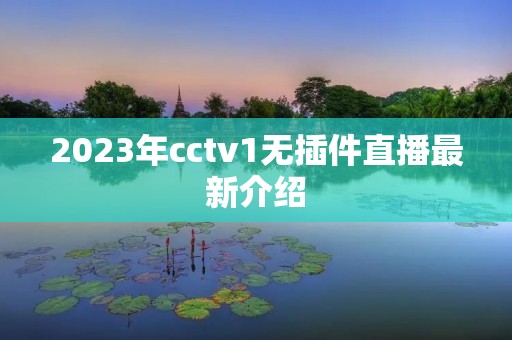 2023年cctv1无插件直播最新介绍