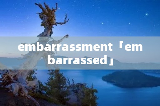 embarras**ent「embarrassed」 embarras**ent「embarrassed」