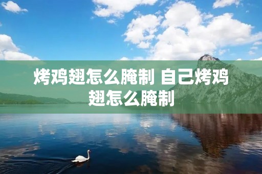 烤鸡翅怎么腌制 自己烤鸡翅怎么腌制 烤鸡翅怎么腌制 自己烤鸡翅怎么腌制