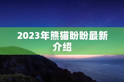 2023年熊猫盼盼最新介绍 2023年熊猫盼盼最新介绍