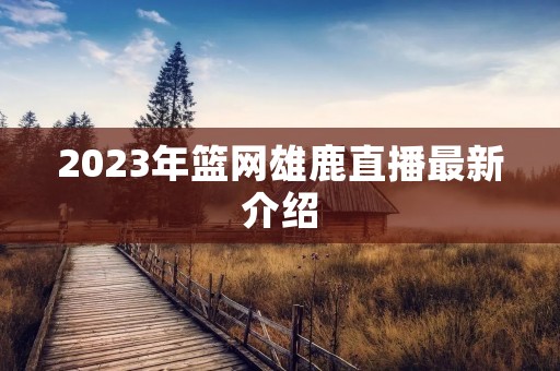 2023年篮网雄鹿直播最新介绍