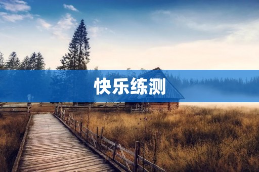 快乐练测：让学习变得更高效、更愉悦