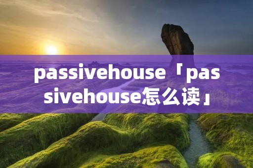 passivehouse「passivehouse怎么读」