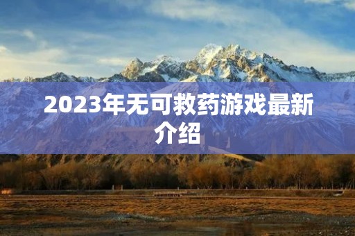 2023年无可救药游戏最新介绍