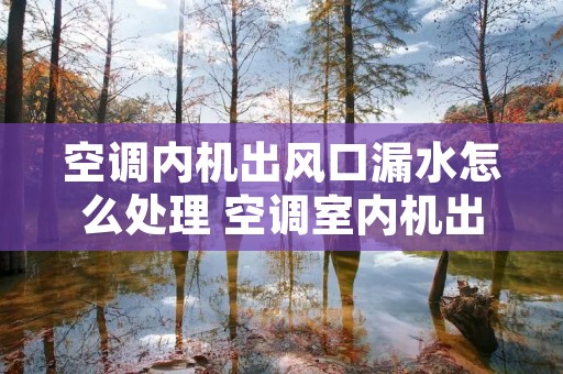 空调内机出风口漏水怎么处理 空调室内机出风口滴水是什么原因 空调内机出风口漏水怎么处理 空调室内机出风口滴水是什么原因
