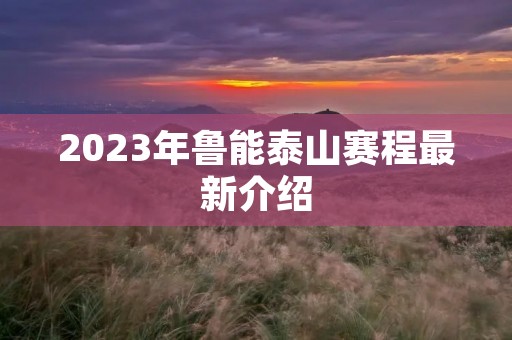 2023年鲁能泰山赛程最新介绍 2023年鲁能泰山赛程最新介绍